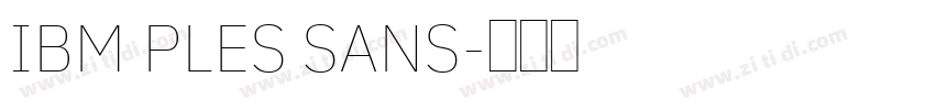 IBM PLES SANS字体转换